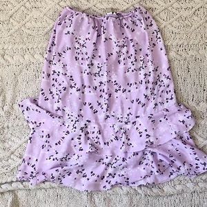 Purple Y2K Midi Skirt